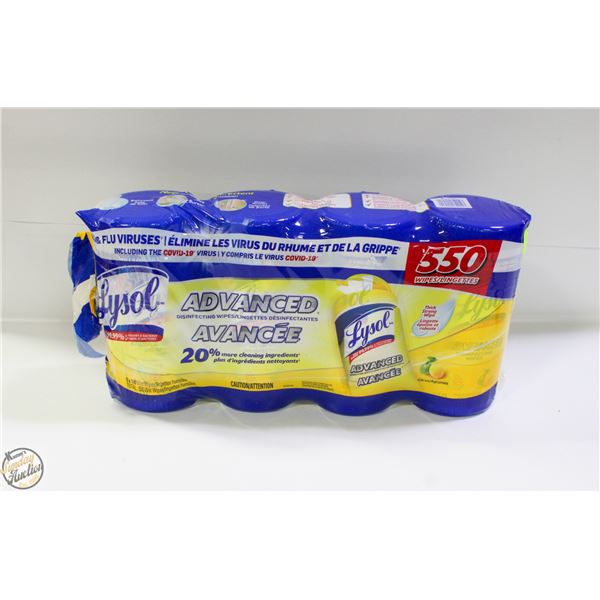 4 X 100 WIPES LYSOL CITRUS