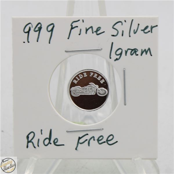 #3728- CANADIAN .999 FINE SILVER 1 GRAM TOKEN
