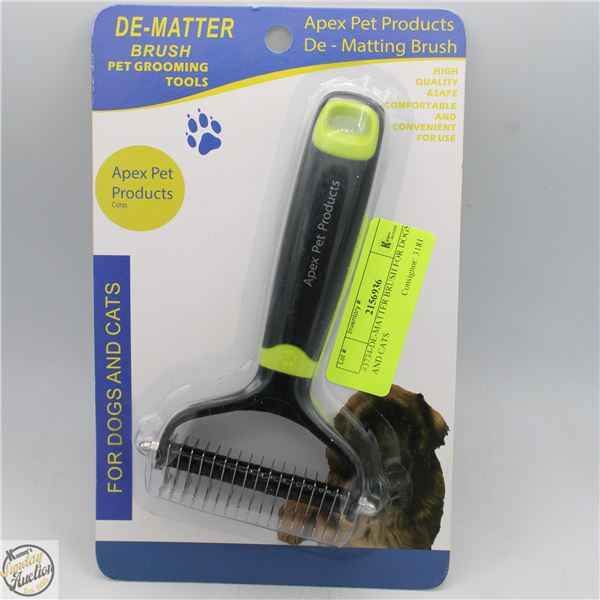 #3734-DE-MATTER BRUSH FOR DOGS AND CATS