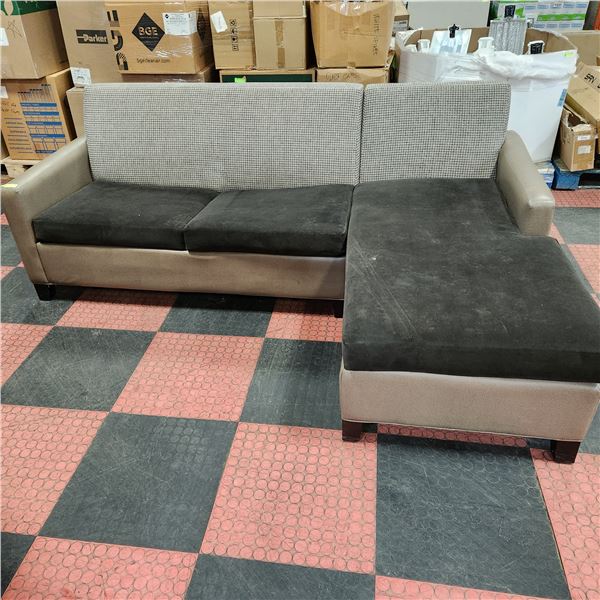 HIDE A BED SECTIONAL COUCH 90 INCHES LONG - USED