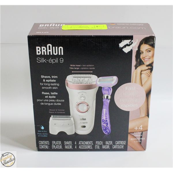 NEW BRAUN EPILATOR  SILK-9