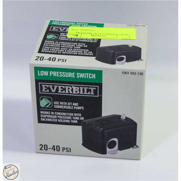 NEW EVERBILT LOW PRESSURE