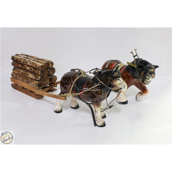 VINTAGE GIFTWARE 2 HORSES