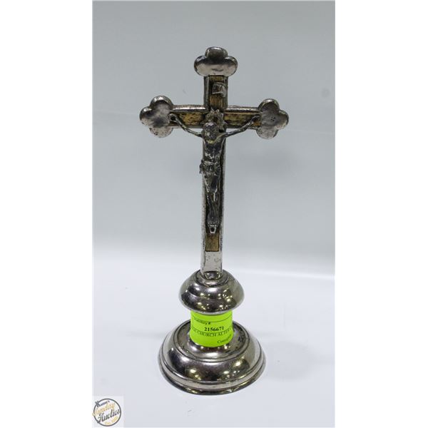 VINTAGE CHURCH ALTER CRUCIFIX,