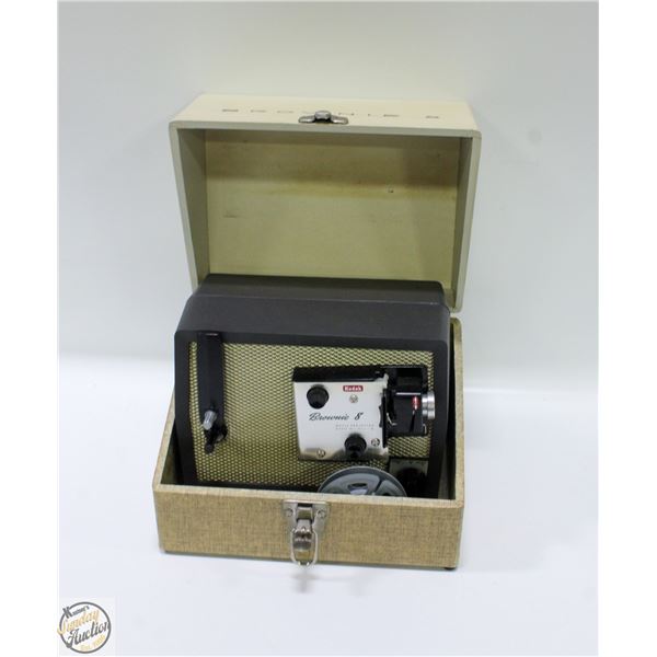 BROWNIE 8MM PROJECTOR & CASE