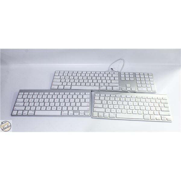LOT OF APPLE KEYBOARDS