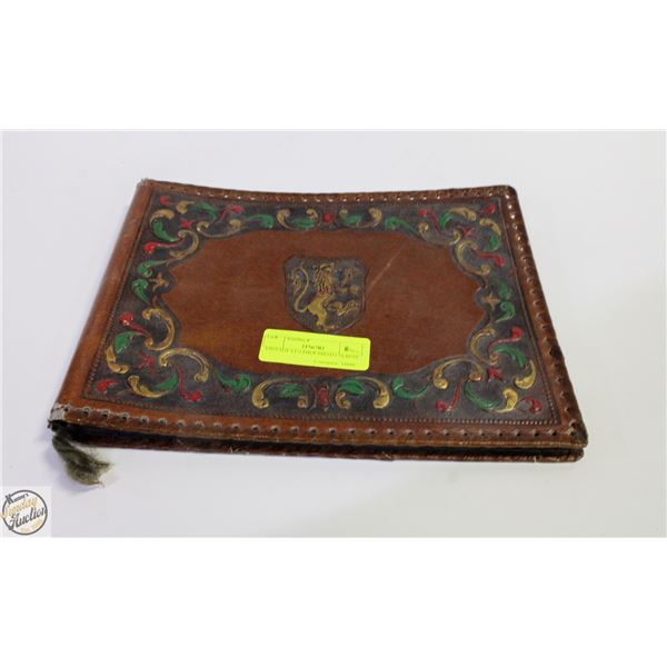 VINTAGE LEATHER PHOTO ALBUM