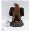 Image 1 : LARGE WOOD CARVED EAGLE.