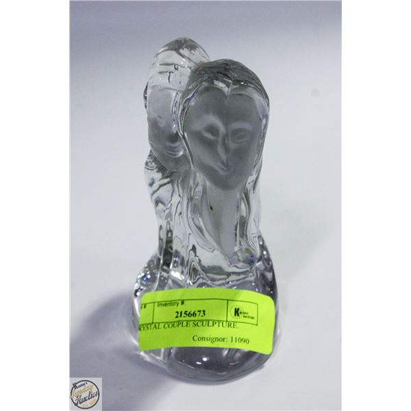 CRYSTAL COUPLE SCULPTURE.
