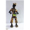 Image 1 : WOOD CARVING MAN SMOKING CIGAR.