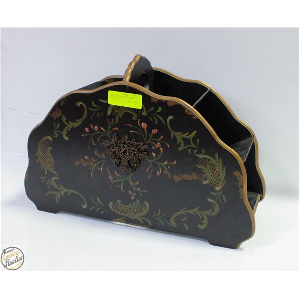 ORNATE WOOD & MOTHER OF PEARL LETTER