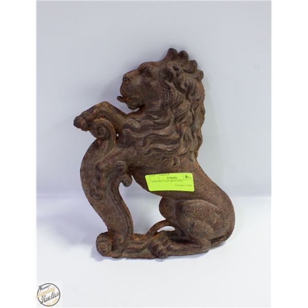 VINTAGE CAST IRON LION.