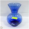 Image 1 : LARGE BLUE GLASS VASE