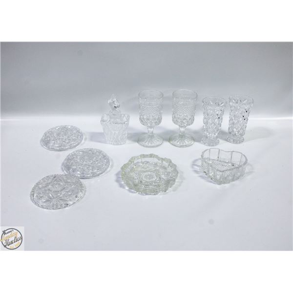 FLAT OF LEAD CRYSTAL AND OTHER CRYSTAL