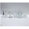 Image 1 : LEAD CRYSTAL CANISTER WITH CRYSTAL VASES AND BELL