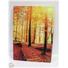 Image 1 : LED LIT AUTUMN WALL ART CANVAS