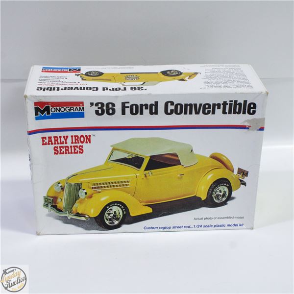 1936 FORD CONVERTIBLE 1:24 PARTS IN BAG
