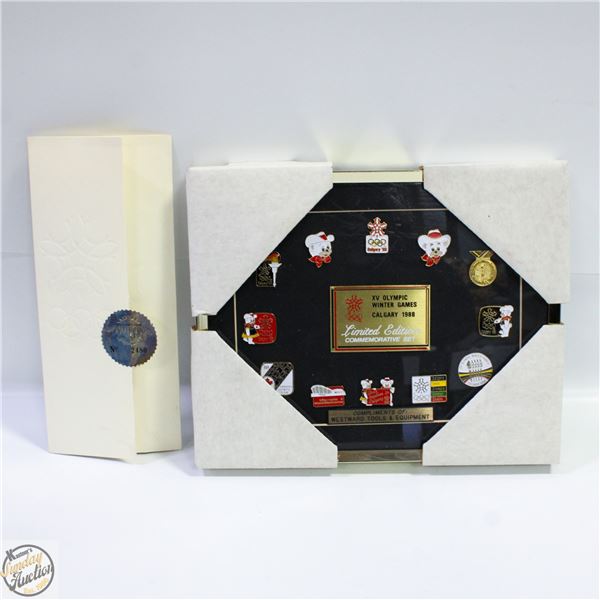 CALGARY 1988 OLYMPIC PINS W/COA