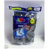 Image 1 : BLACK CREW SOCKS 12-16 SIZE 6-PACK FRUIT OF
