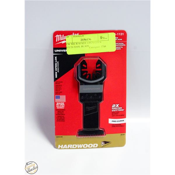 NEW MILWAUKEE OPEN-LOCK MULTI-TOOL BLADE