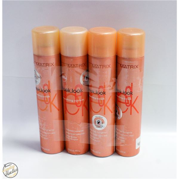4 MATRIX SLEEK-LOOK HAIRSPRAY 333ML CANS