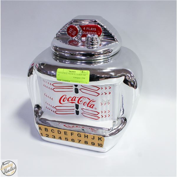 COCA-COLA JUKEBOX COOKIE JAR 11"