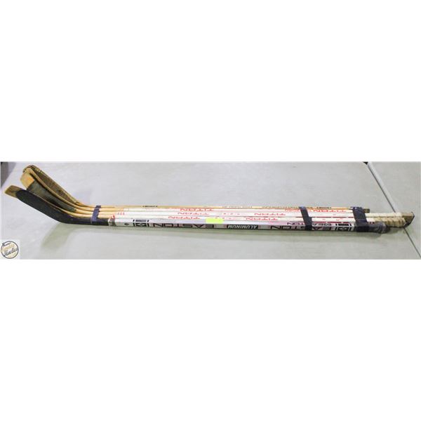 5X HOCKEY STICKS WAYNE GRETZKY SIGNATURES