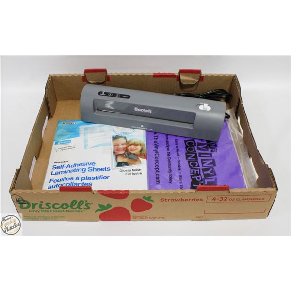 FLAT WITH SCOTCH LAMINATING MACHINE, PACK