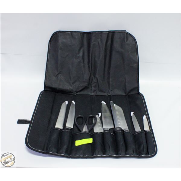 9-PIECE KITCHENAID CHEF'S BLACK HANDLE