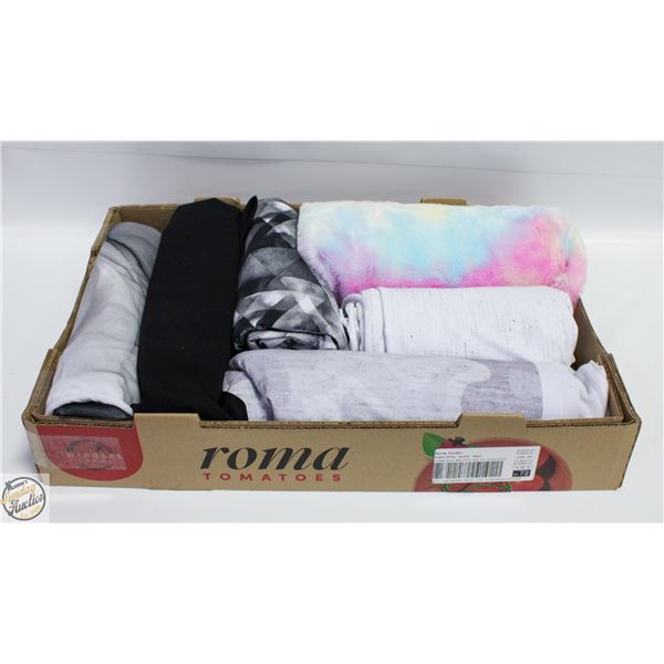 FLAT WITH NUMEROUS YARDS OF FABRIC