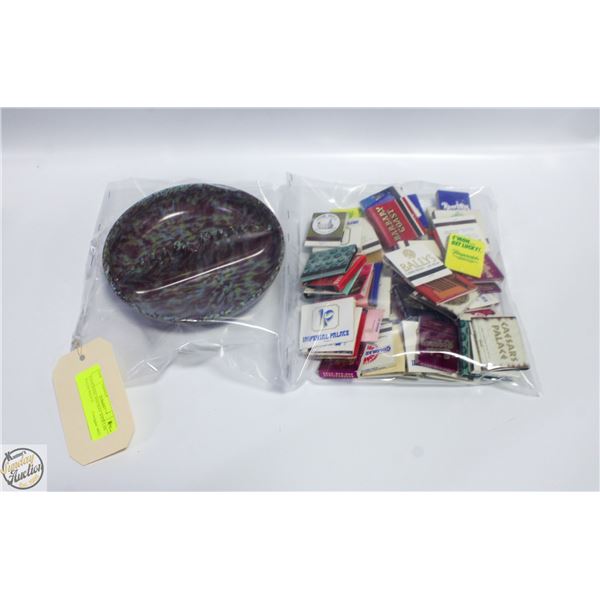 COOKSHIRE ASHTRAY WITH LAS VEGAS MATCH