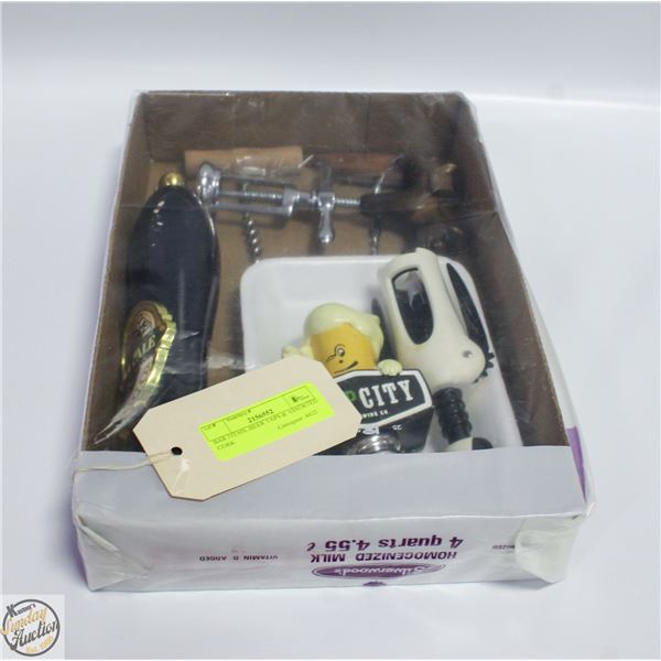 BAR ITEMS..BEER TAPS & ASSORTED CORK