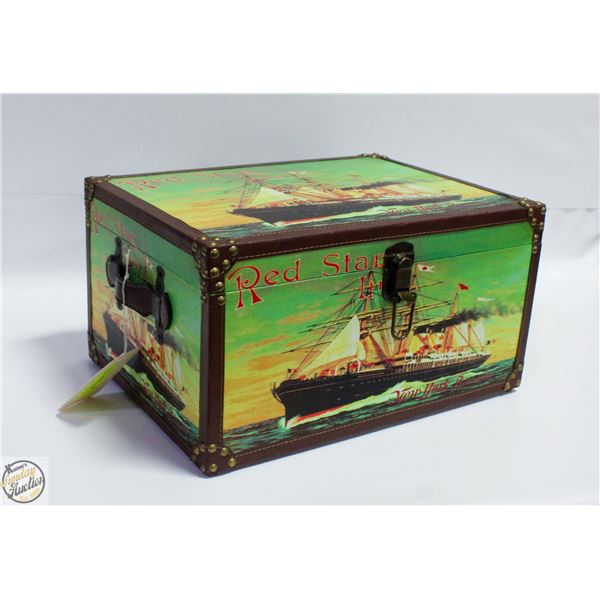 RED STAR LINE RETRO STYLE TRUNK