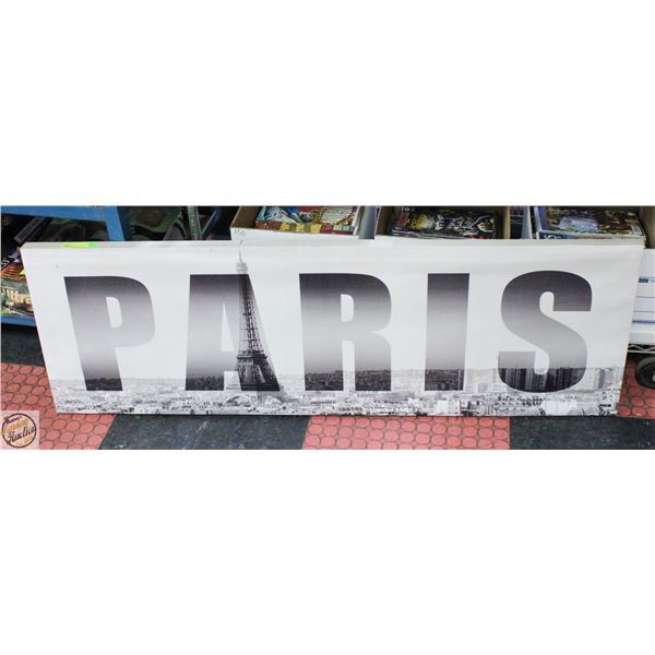 18X55 PARIS WALL ART CANVAS