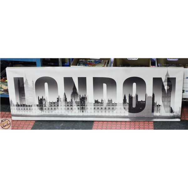 18X55 LONDON WALL ART CANVAS