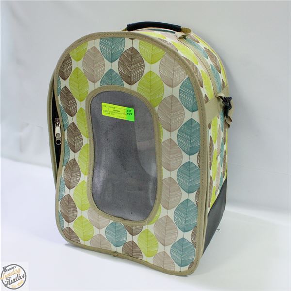 LARGE SOFT-SIDED BIRD TRAVEL CARRIER WITH