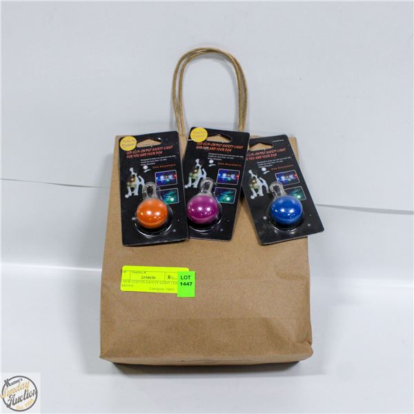 12 NEW CLIP ON SAFETY LIGHT LED VARIOUS