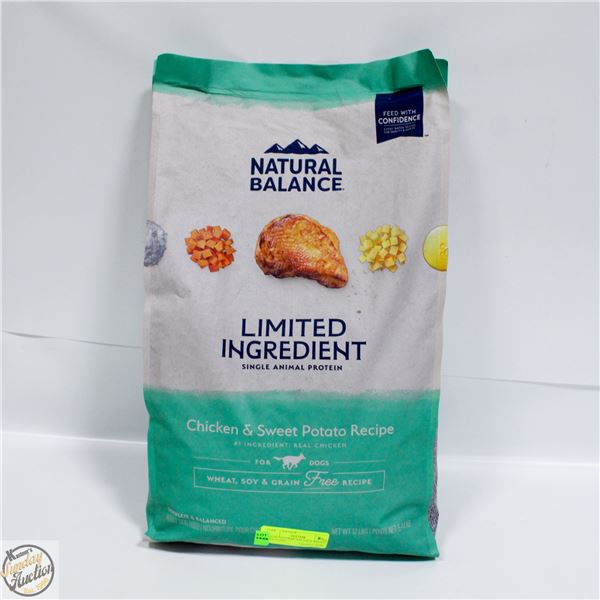12LBS NATURAL BALANCE ADULT DOG FOOD