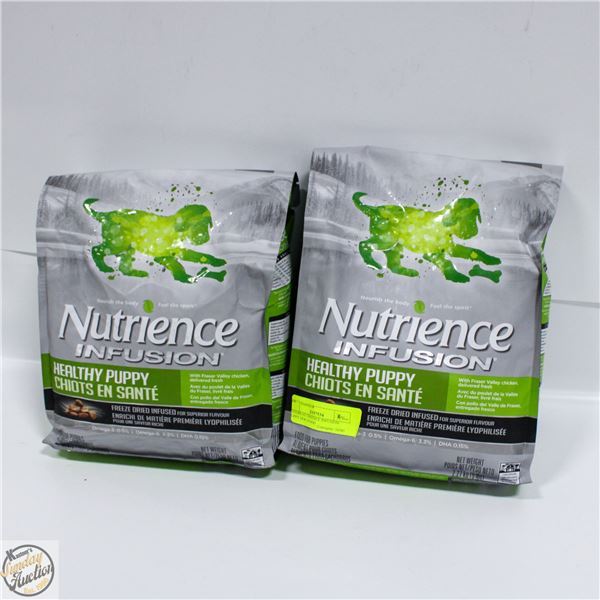 2 X5LBS NUTRIENCE INFUSION PUPPY DOG FOOD