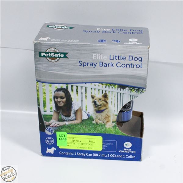 NEW PETSAFE ELITE LITTLE DOG SPRAY BARK