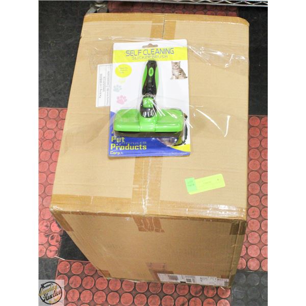 40  PET BRUSHES WORKS ON CATS OR DOGS PUSH BUTTON
