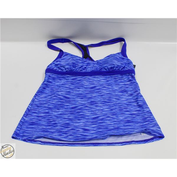 NEW TYR BLUE TANKINI TOP SIZE 10/12