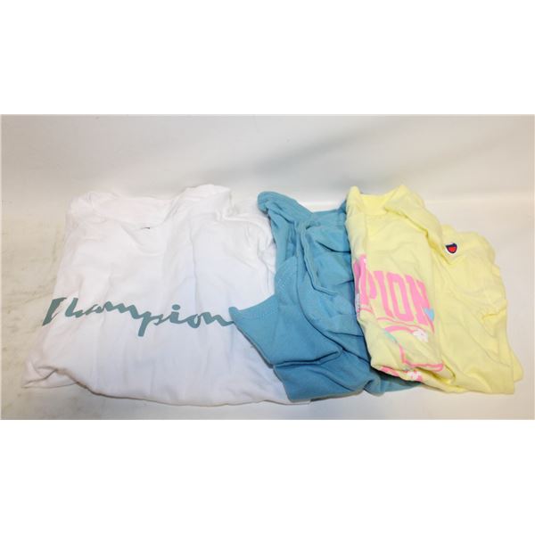 NEW 3PK SIZE 4-5-6 CHAMPION T-SHIRTS