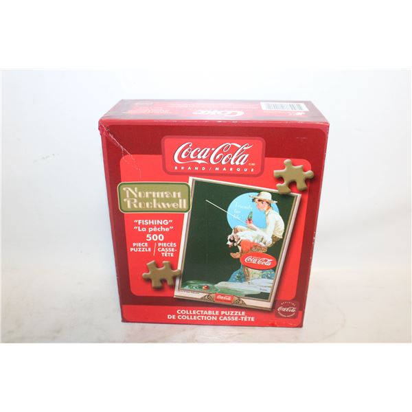 NEW SEALED COCA-COLA 500PC PUZZLE ‘FISHING’