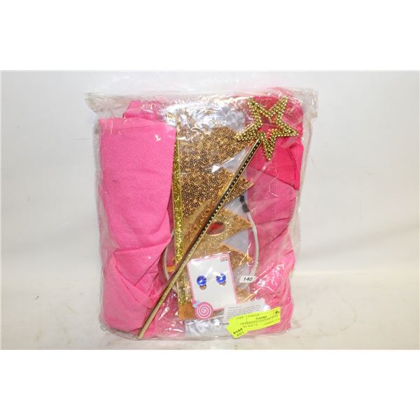 NEW PRINCESS COSTUME WITH WAND AGE 7-8
