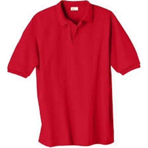 NEW HANES 3XL RED COLLAR SHIRT