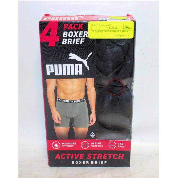 PUMA 4PK MENS BOXER BRIEFS