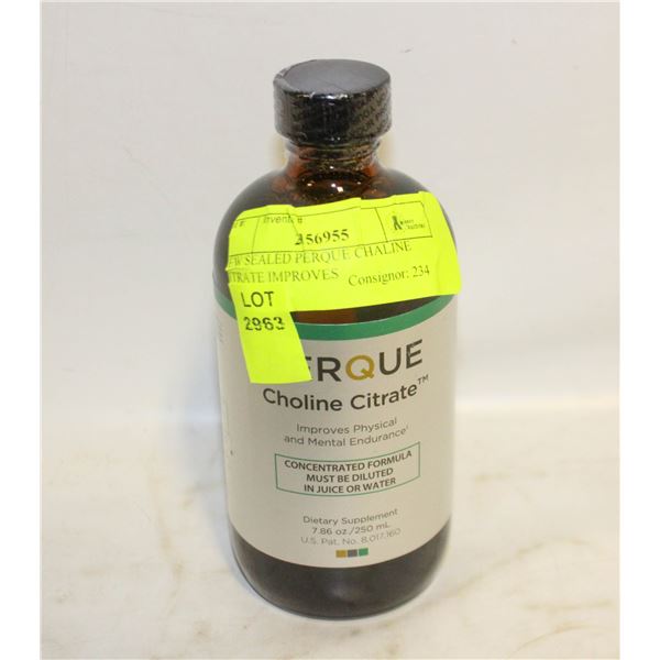 NEW SEALED PERQUE CHALINE CITRATE IMPROVES