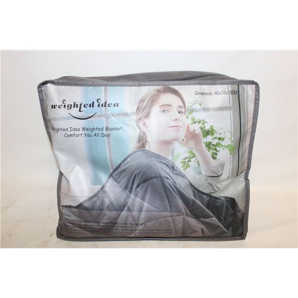 NEW IDEA 15LB QUEEN SIZE 60"X80" WEIGHTED BLANKET