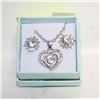 Image 1 : NEW HEART PENDANT NECKLACE+EARRING SET